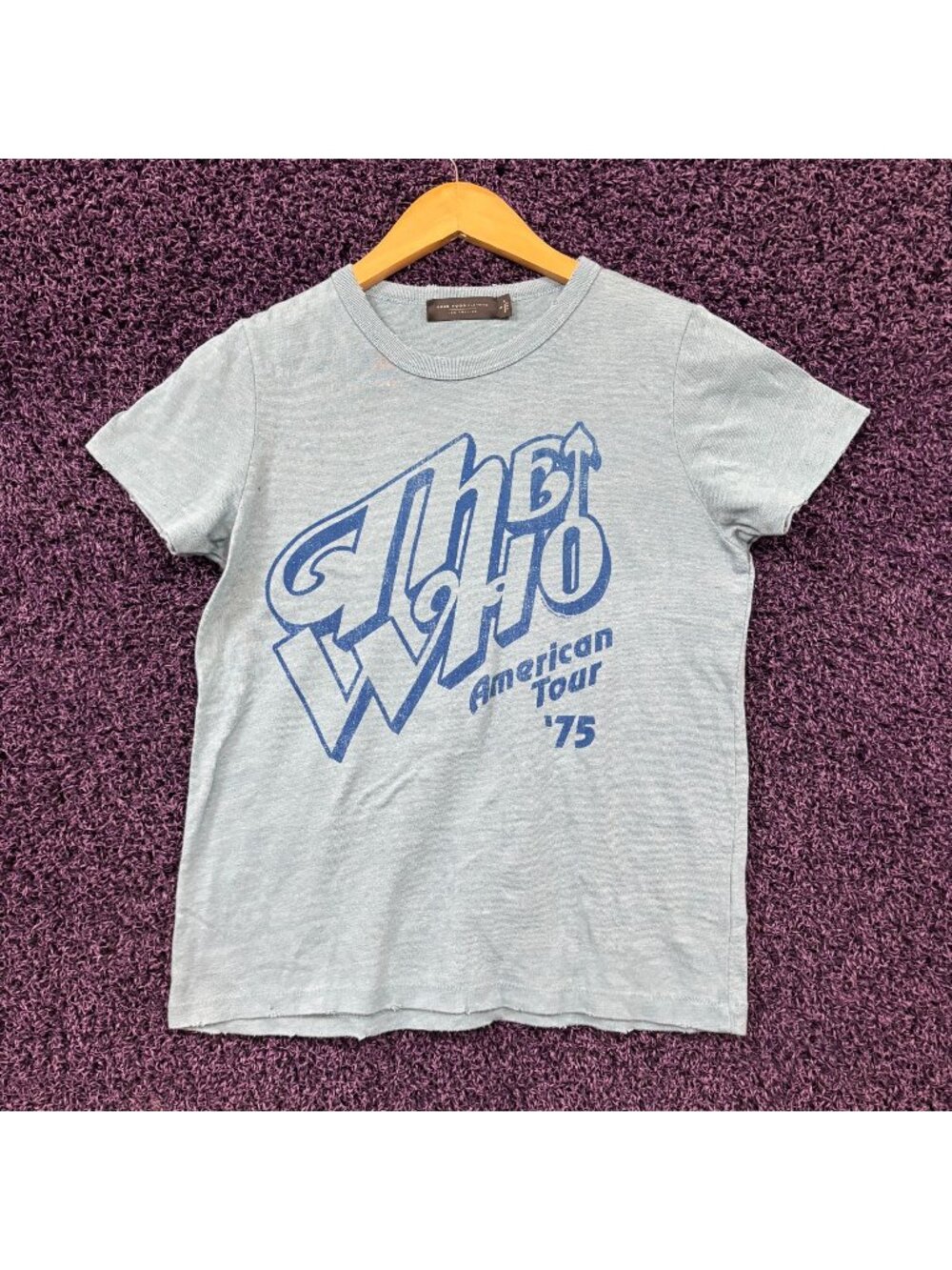 The Who By Numbers 1975 American Tour Classic Rock T-Shirt S